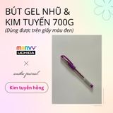  Bút gel có nắp Marvy Uchida 700G ngòi 0.7mm trang trí sổ tay, bullet journal, lưu bút, album 