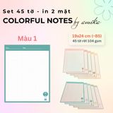  45 tờ giấy ghi chú họa tiết khinh khí cầu - Cute Hot Air Balloon Notes 19x24 cm (xấp xỉ B5) - Loại 1 