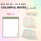  45 tờ giấy ghi chú họa tiết khinh khí cầu - Cute Hot Air Balloon Notes 19x24 cm (xấp xỉ B5) - Loại 1 