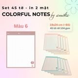  45 tờ giấy ghi chú họa tiết khinh khí cầu - Cute Hot Air Balloon Notes 19x24 cm (xấp xỉ B5) - Loại 1 