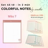  45 tờ giấy ghi chú họa tiết khinh khí cầu - Cute Hot Air Balloon Notes 19x24 cm (xấp xỉ B5) - Loại 1 