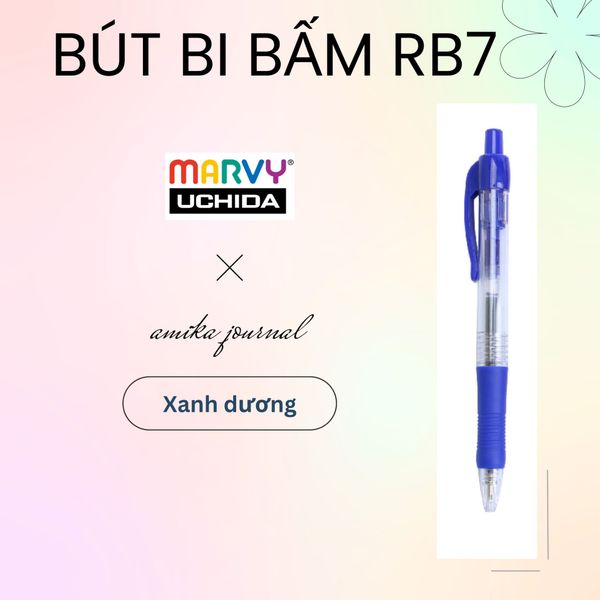  Bút bi bấm mực Đức MARVY RB7 ngòi 0.7mm ghi chép thông dụng sổ tay, bullet journal, lưu bút 