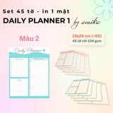  Set 45 tờ Giấy note lập kế hoạch theo ngày - Loại 1 - Daily Planner (gần size B5) 