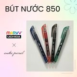  Bút nước UCHIDA Marvy 850 nhiều màu, không tắc mực, không cào giấy, thấm cực nhanh - ghi chép thông dụng 