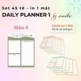  Set 45 tờ Giấy note lập kế hoạch theo ngày - Loại 1 - Daily Planner (gần size B5) 