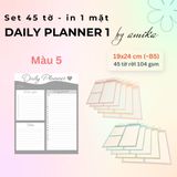  Set 45 tờ Giấy note lập kế hoạch theo ngày - Loại 1 - Daily Planner (gần size B5) 