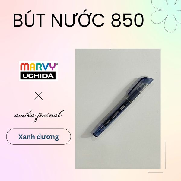  Bút nước UCHIDA Marvy 850 nhiều màu, không tắc mực, không cào giấy, thấm cực nhanh - ghi chép thông dụng 