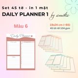  Set 45 tờ Giấy note lập kế hoạch theo ngày - Loại 1 - Daily Planner (gần size B5) 