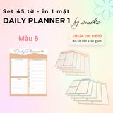  Set 45 tờ Giấy note lập kế hoạch theo ngày - Loại 1 - Daily Planner (gần size B5) 