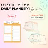  Set 45 tờ Giấy note lập kế hoạch theo ngày - Loại 1 - Daily Planner (gần size B5) 