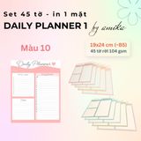  Set 45 tờ Giấy note lập kế hoạch theo ngày - Loại 1 - Daily Planner (gần size B5) 