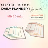  Set 45 tờ Giấy note lập kế hoạch theo ngày - Loại 1 - Daily Planner (gần size B5) 