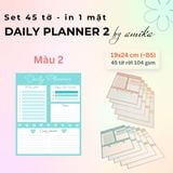  Set 45 tờ Giấy note lập kế hoạch theo ngày - Loại 2- Daily Planner (gần size B5) 