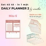  Set 45 tờ Giấy note lập kế hoạch theo ngày - Loại 2- Daily Planner (gần size B5) 