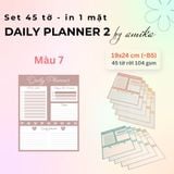  Set 45 tờ Giấy note lập kế hoạch theo ngày - Loại 2- Daily Planner (gần size B5) 