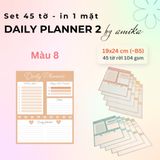  Set 45 tờ Giấy note lập kế hoạch theo ngày - Loại 2- Daily Planner (gần size B5) 