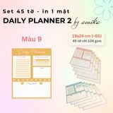  Set 45 tờ Giấy note lập kế hoạch theo ngày - Loại 2- Daily Planner (gần size B5) 