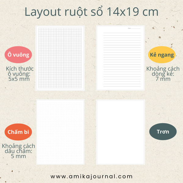  Sổ lò xo 14x19 cm (xấp xỉ A5) - Bìa trơn 