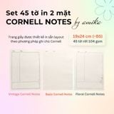  45 tờ giấy Cornell Notes 104 gsm 19x24 cm (xấp xỉ B5) 