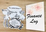  Sổ Kế hoạch Quản lý Thu chi - Finance Log (tặng 1 set sticker trang trí) - xấp xỉ B6 