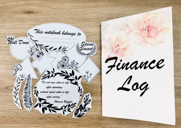  Sổ Kế hoạch Quản lý Thu chi - Finance Log (tặng 1 set sticker trang trí) - xấp xỉ B6 