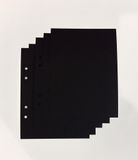  40 tờ giấy mỹ thuật đen trơn 180 gsm (có thể refill Sổ Còng) 14x19 cm (xấp xỉ A5) 