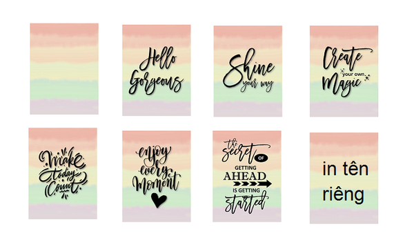  Sổ lò xo Pastel Rainbow 11x14,7 cm (xấp xỉ A6) 