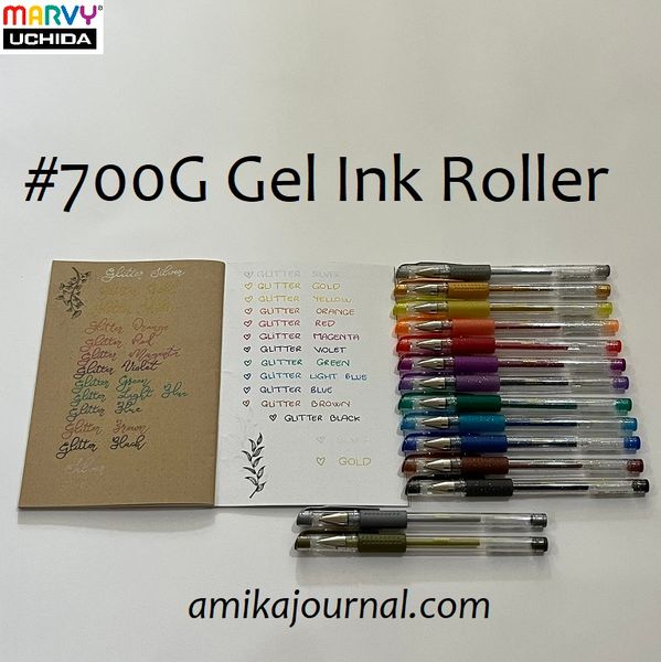  Bút gel có nắp Marvy Uchida 700G ngòi 0.7mm trang trí sổ tay, bullet journal, lưu bút, album 