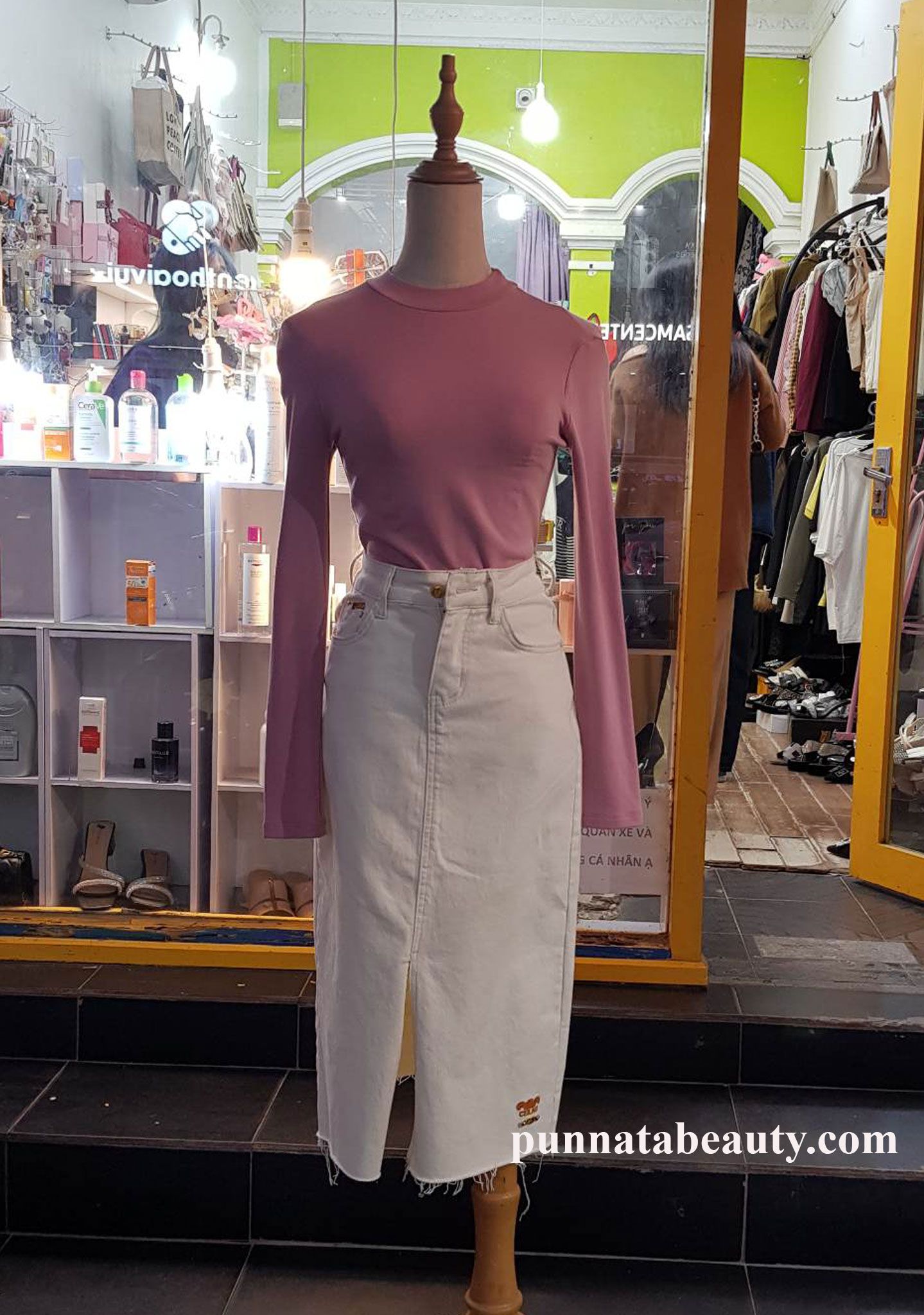 Chân váy bò dáng dài midi giá sỉ giá bán buôn  Thị Trường Sỉ