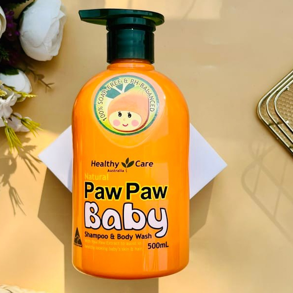 Sữa tắm gội Paw Paw Baby Healthy Care 500ml của Úc cho trẻ – Punnata Beauty