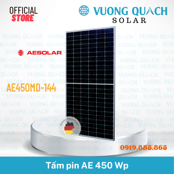 Tấm pin mặt trời AE Solar 450W