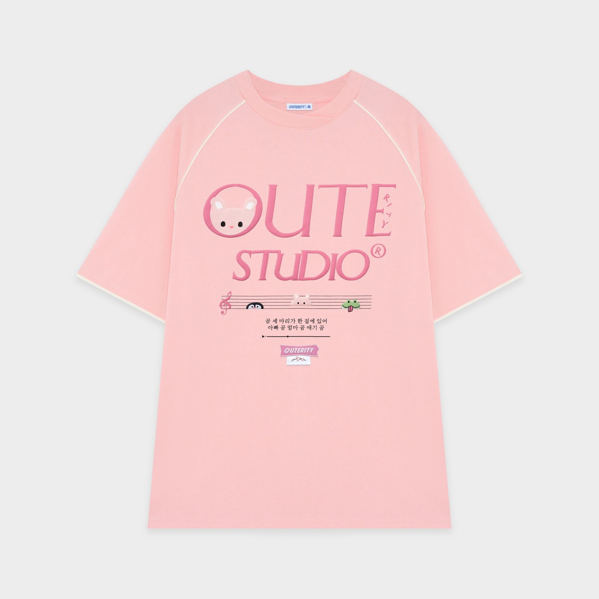  Outerity Rhythm Tee / Pastel Pink 