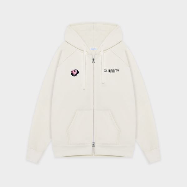  Outerity Dragon Hoodie Double Zip / Cannoli Cream 