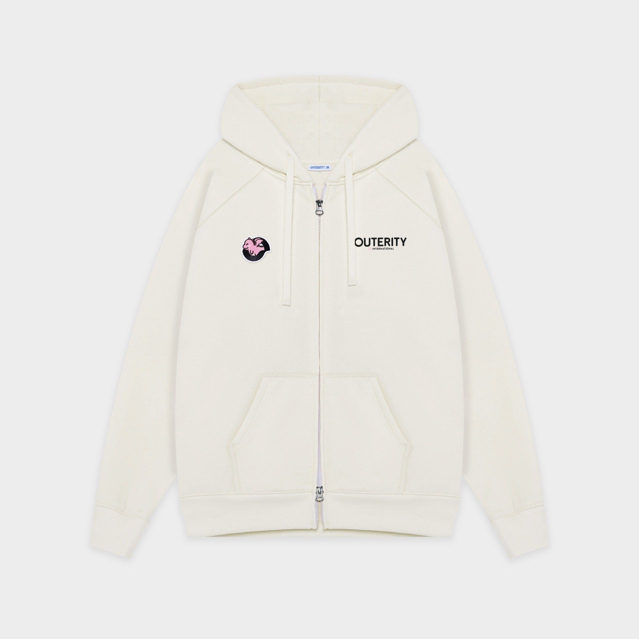  Outerity Dragon Hoodie Double Zip / Cannoli Cream 