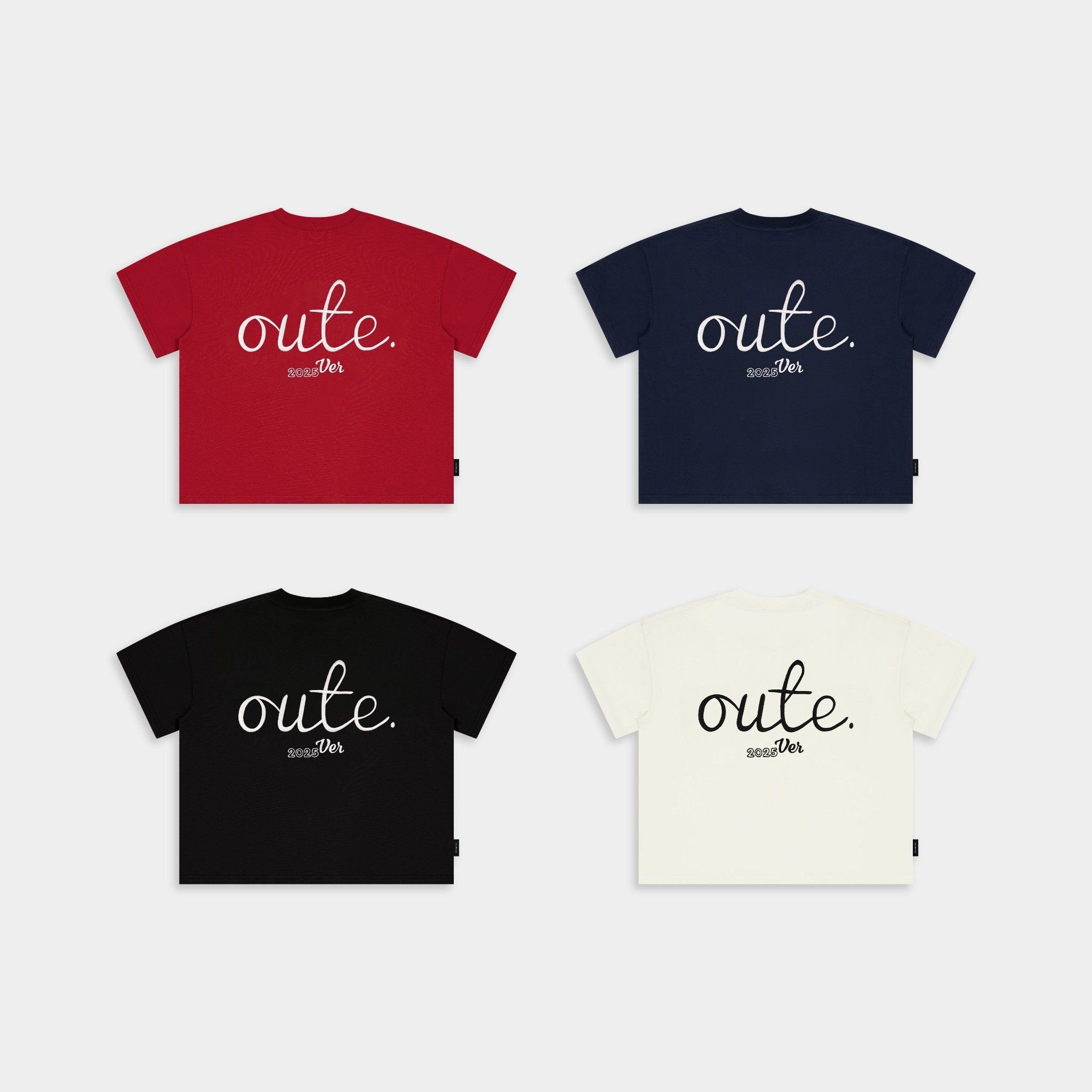  Áo Thun Boxy Thêu Nổi Outerity Oute 280gsm 