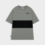  CROSS CUT TEE / GREY - BLACK COLOR 