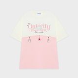  Áo Thun Outerity Love Letters / Cannoli Pink 
