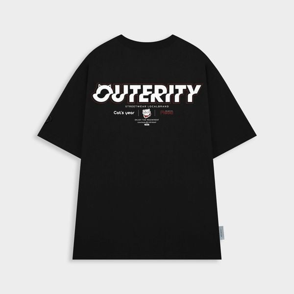  Outerity Meowment Tee | Meows Collection / Black 