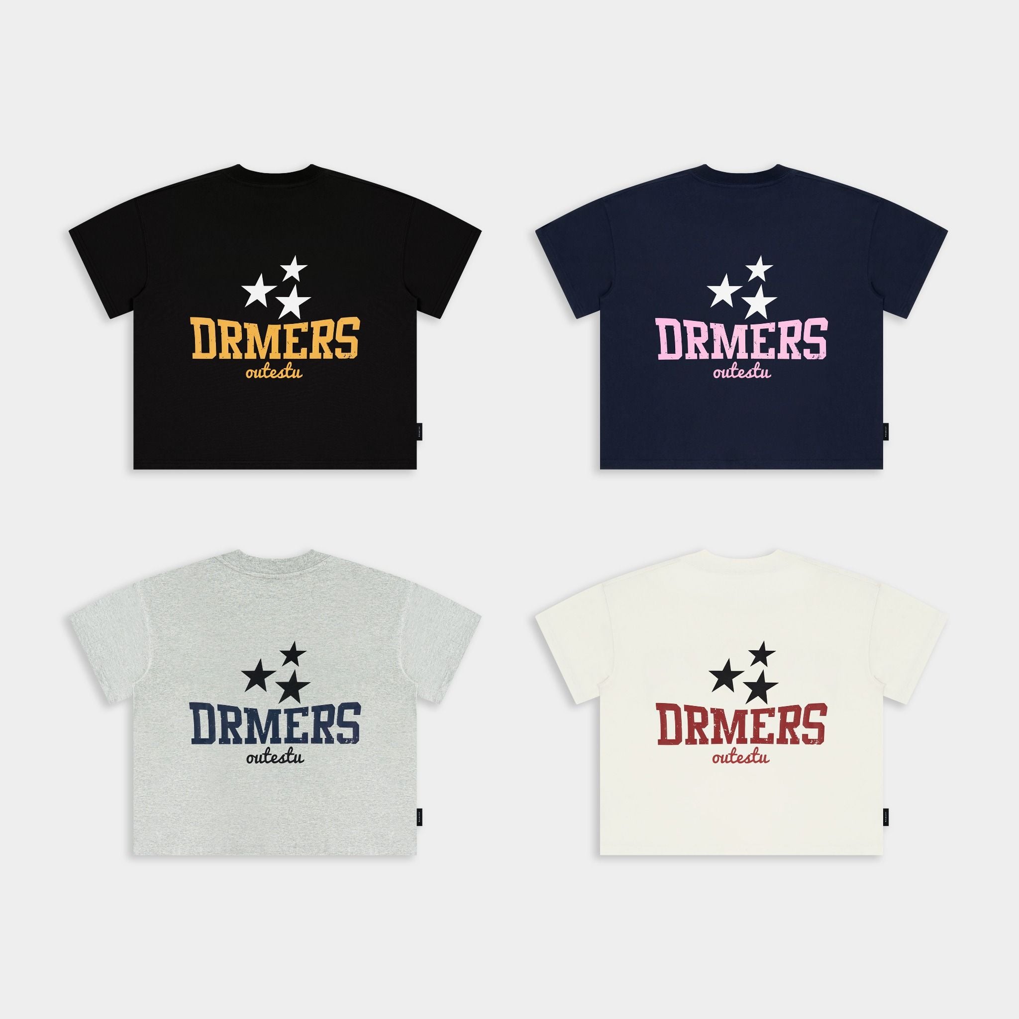  Áo Thun Form Boxy Outerity Tri-Star 