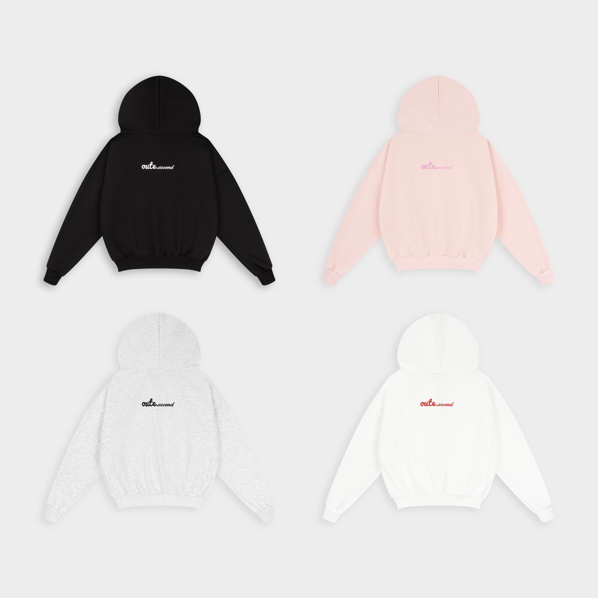  Hoodie Zip Form Oversize Outerity Oute Ascend 