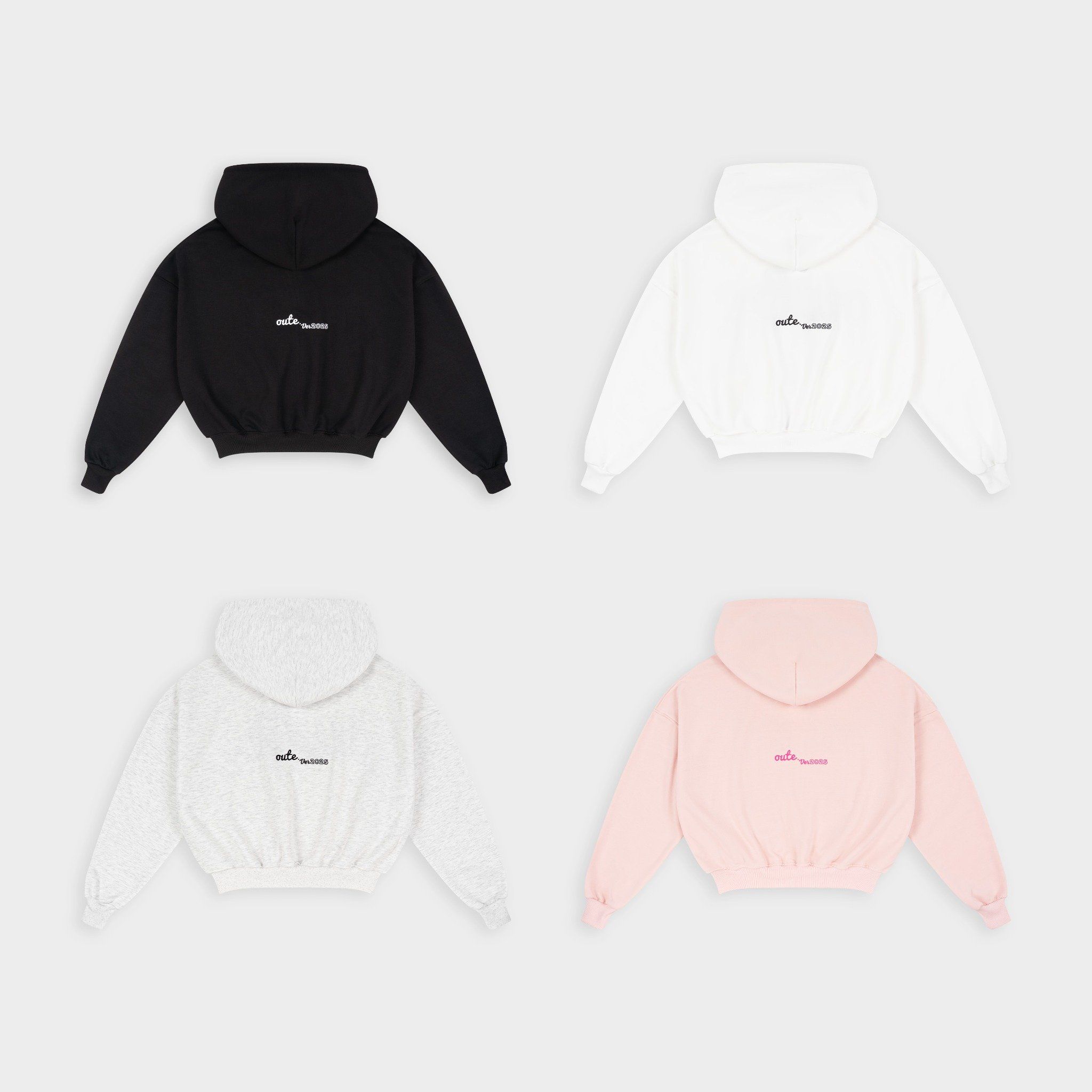  Áo Khoác Nỉ Hai Da 360gsm Hoodie Zip Outerity Big Logo Form Boxy 
