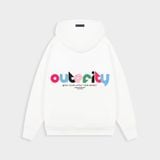  HOODIE ZIP ACUTE COLOR / WHITE COLOR 