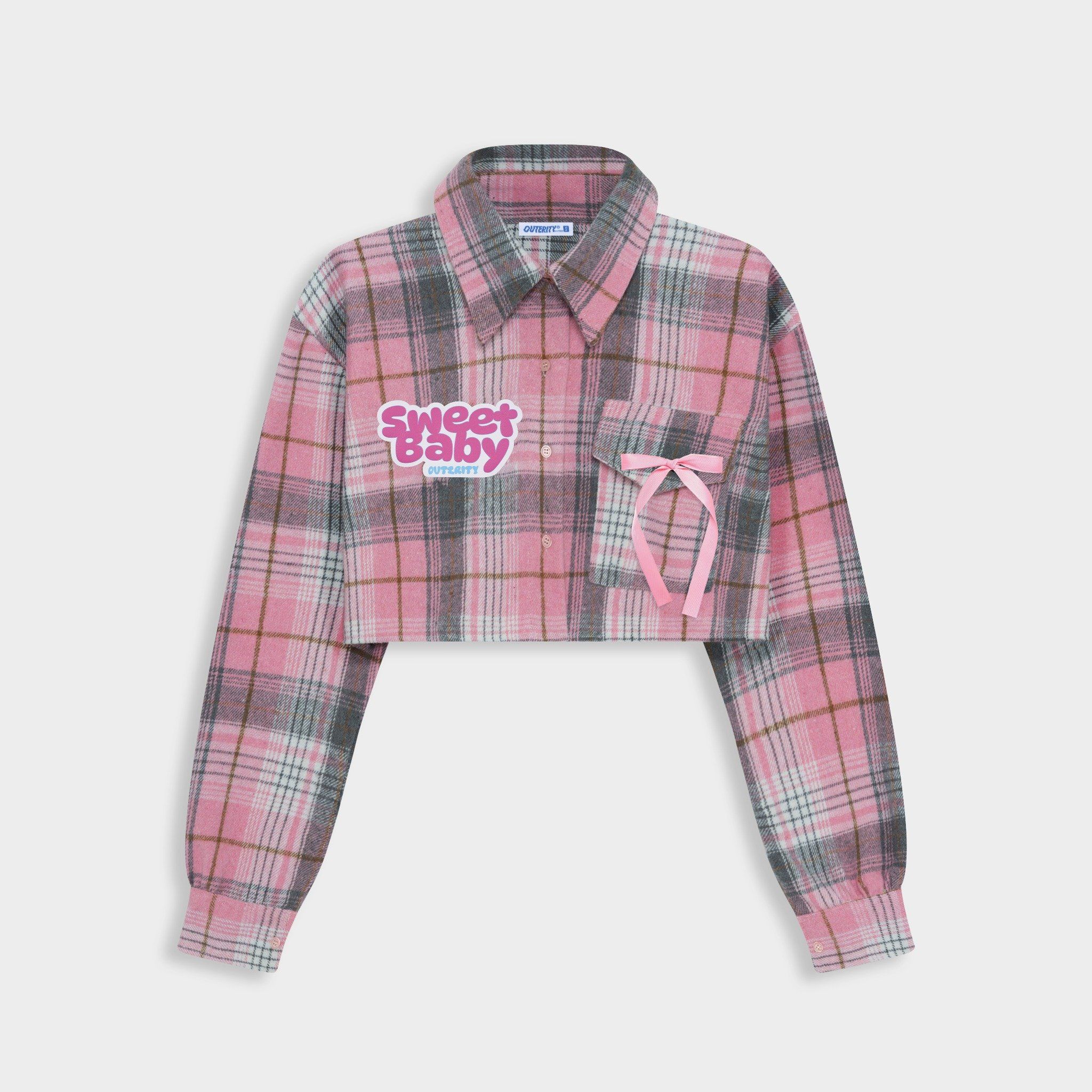  Áo Flannel Outerity SweetBaby / BabyPink 