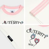 Áo Thun Baby Tee Phối Line Tay Outerity Bubble / Unisex Local Brand 