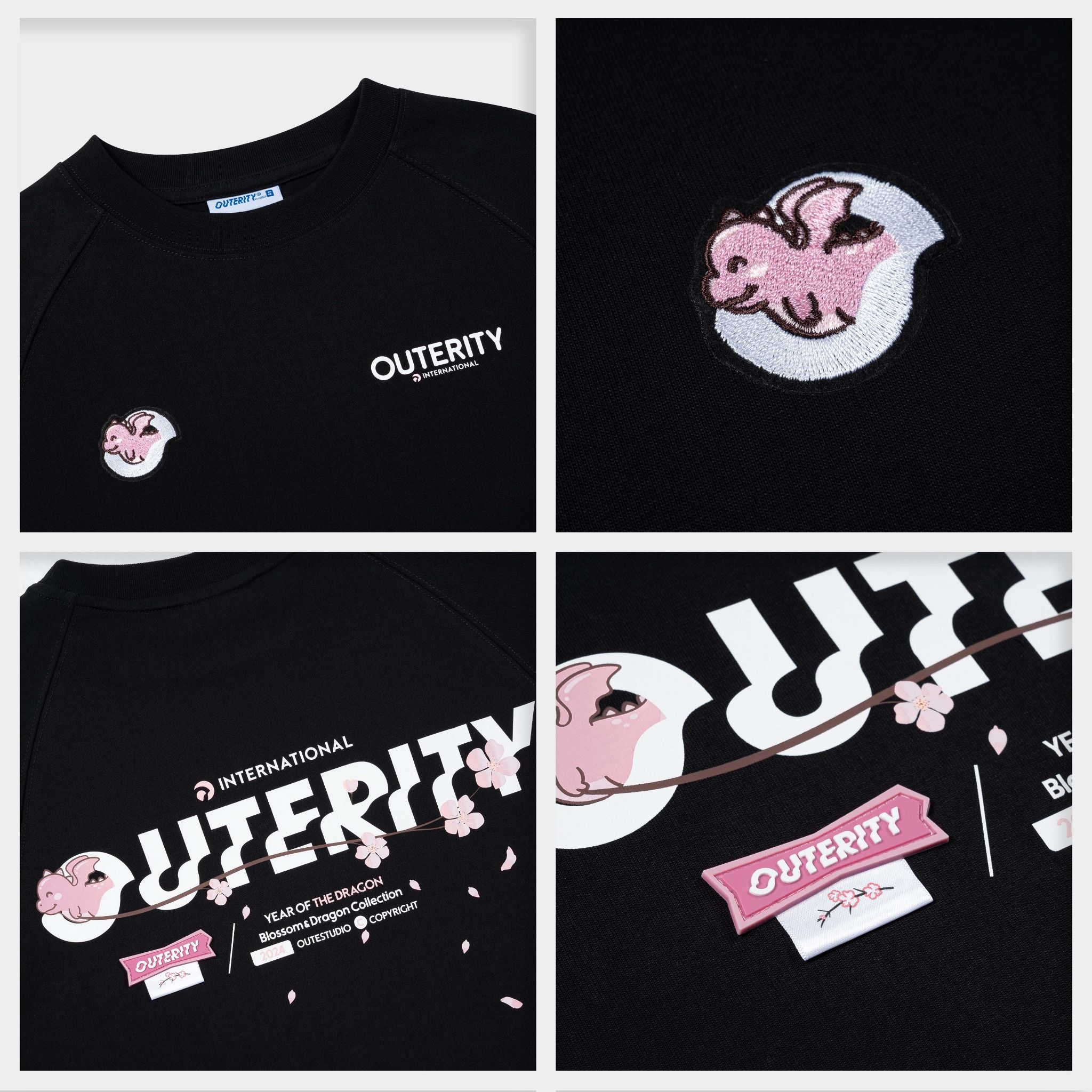  Outerity Dragon Tee / Black 