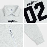  Áo Sweater Halfzip Outerity Nỉ Bông Thêu Đắp Form Boxy 