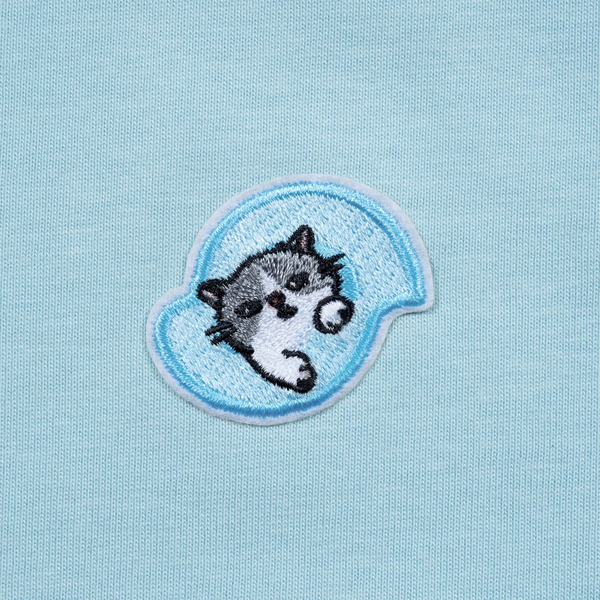  Baby Tee Outerity Line Meow / Sky Blue 