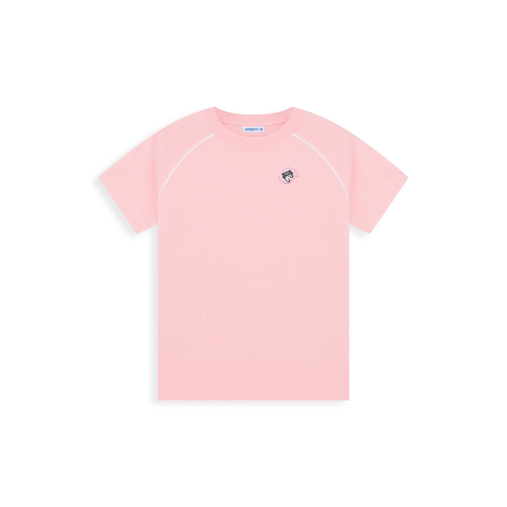  Baby Tee Outerity Line Meow / Pink 