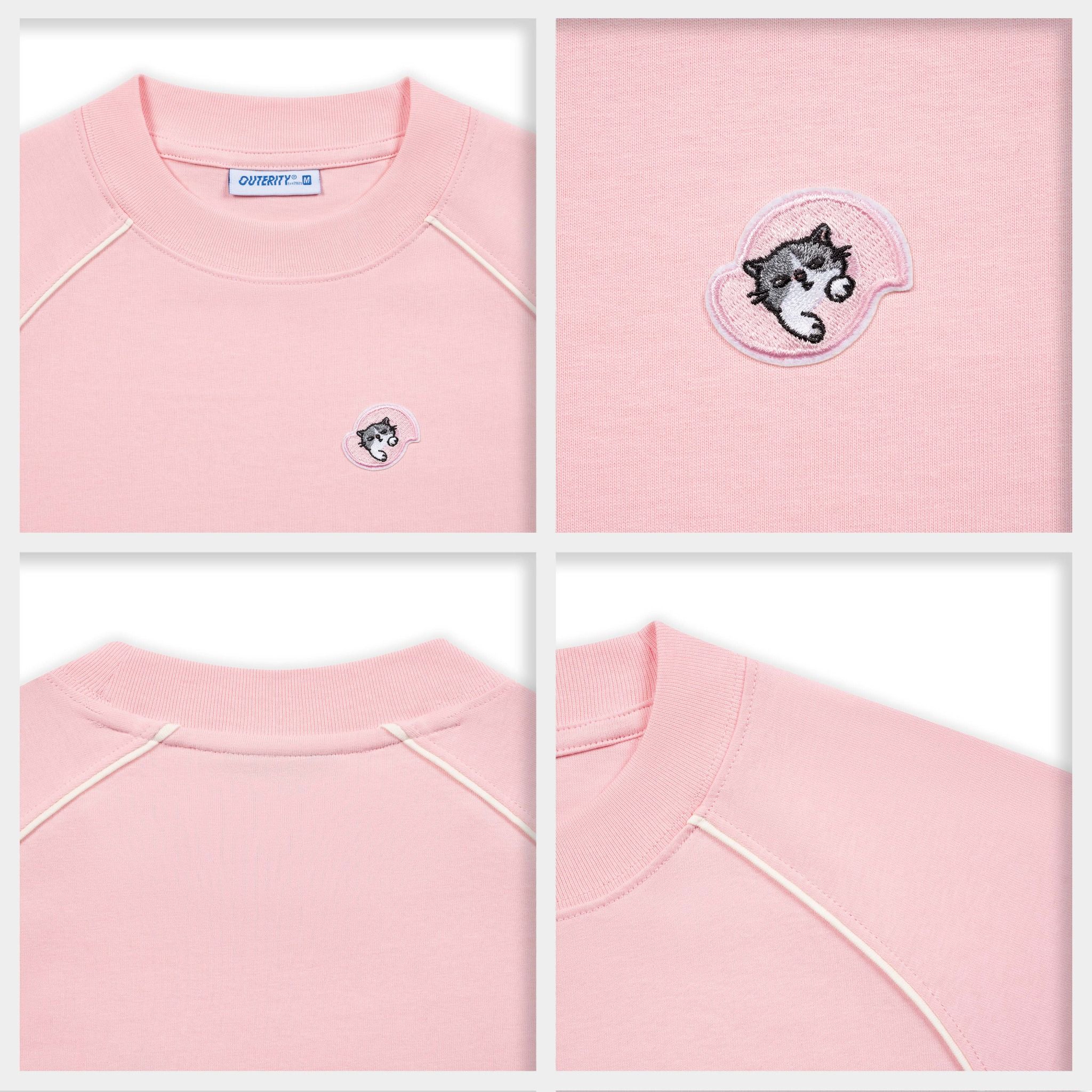  Baby Tee Outerity Line Meow / Pink 