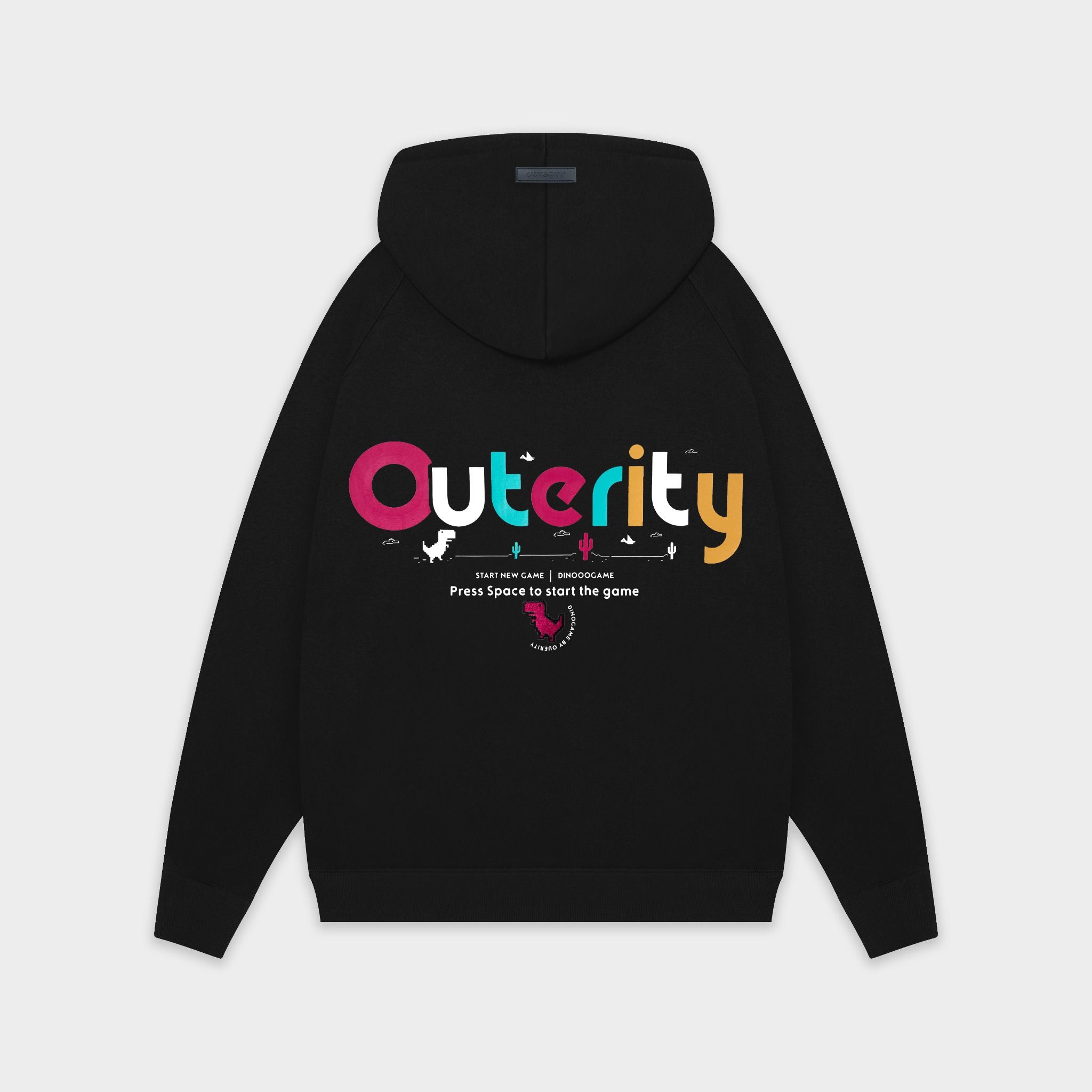 Hoodie Outerity No Internet Black